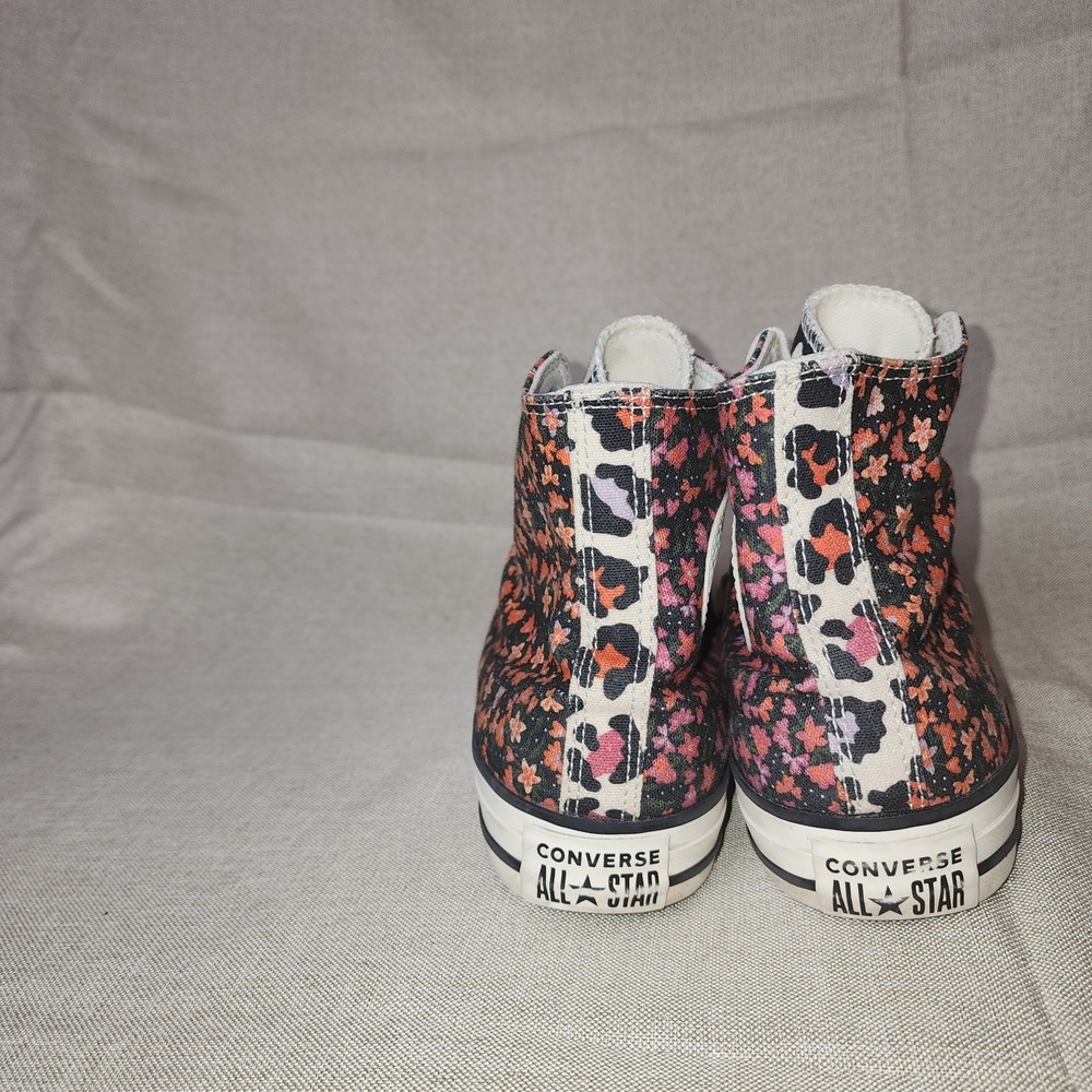 Converse Chuck Taylor All Star Twisted Summer High-Top Sneakers 8.5 Floral Zebra - Picture 4 of 10